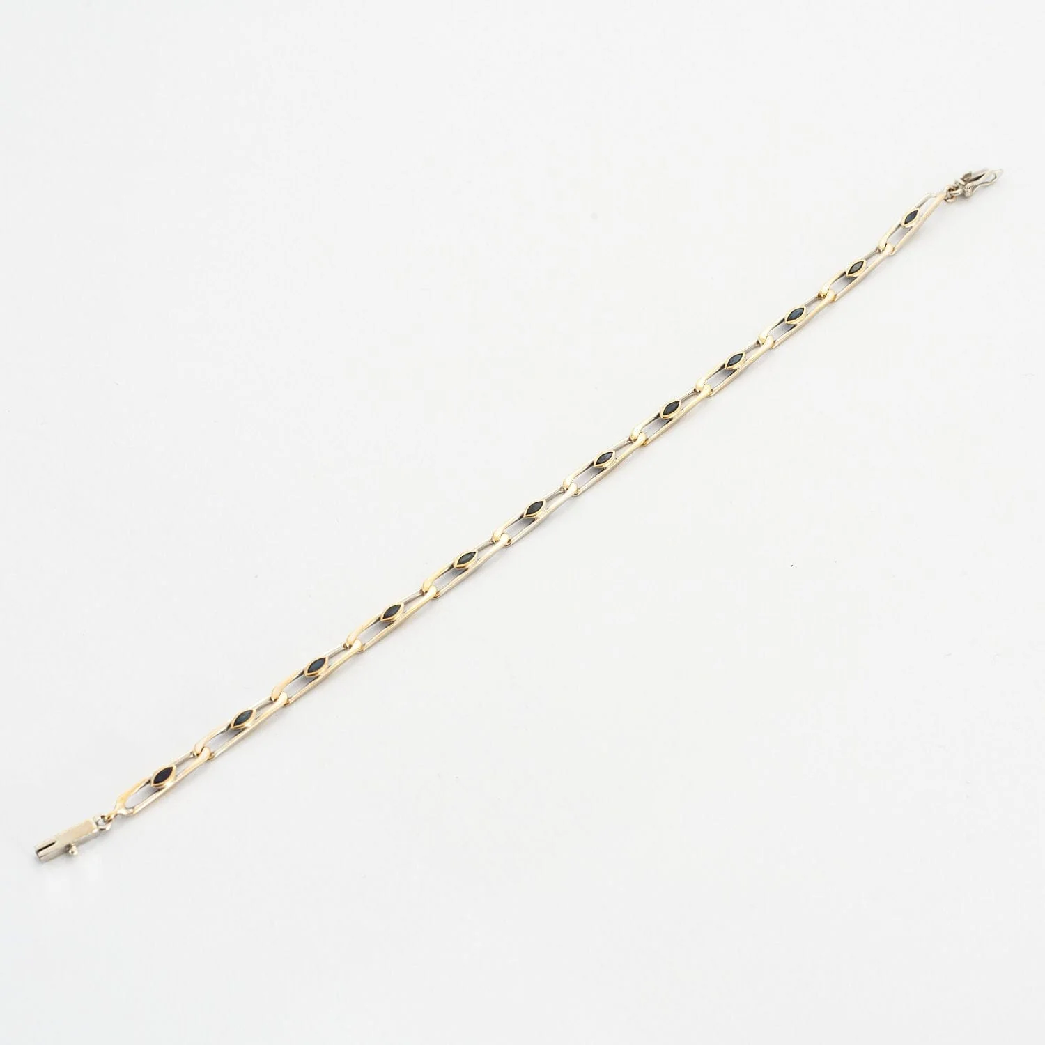 Sapphire white gold bracelet - Image 3