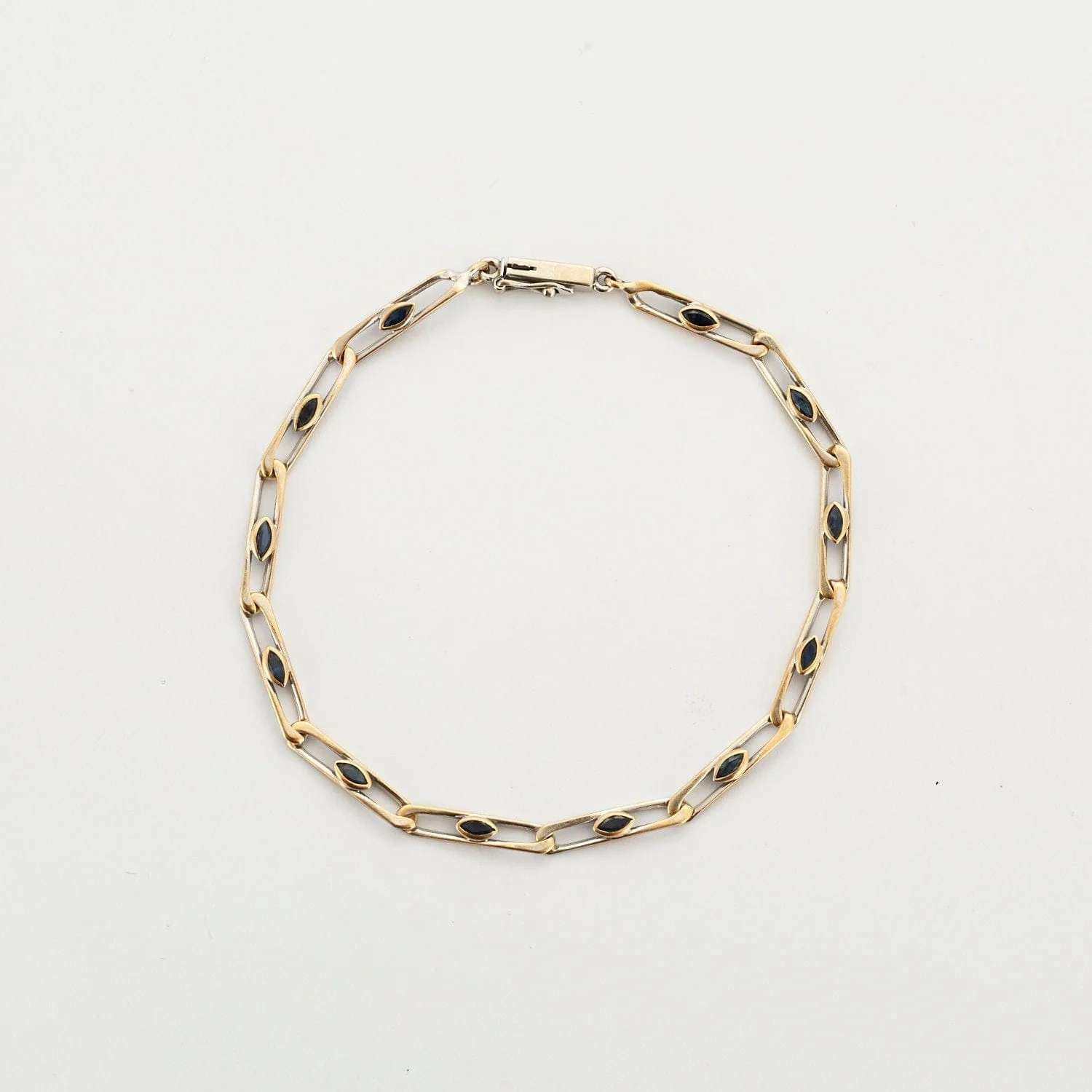 Sapphire white gold bracelet - Image 5