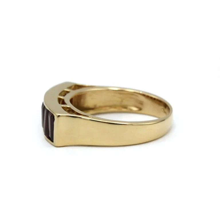 Ring - Yellow gold & Garnets - Image 3