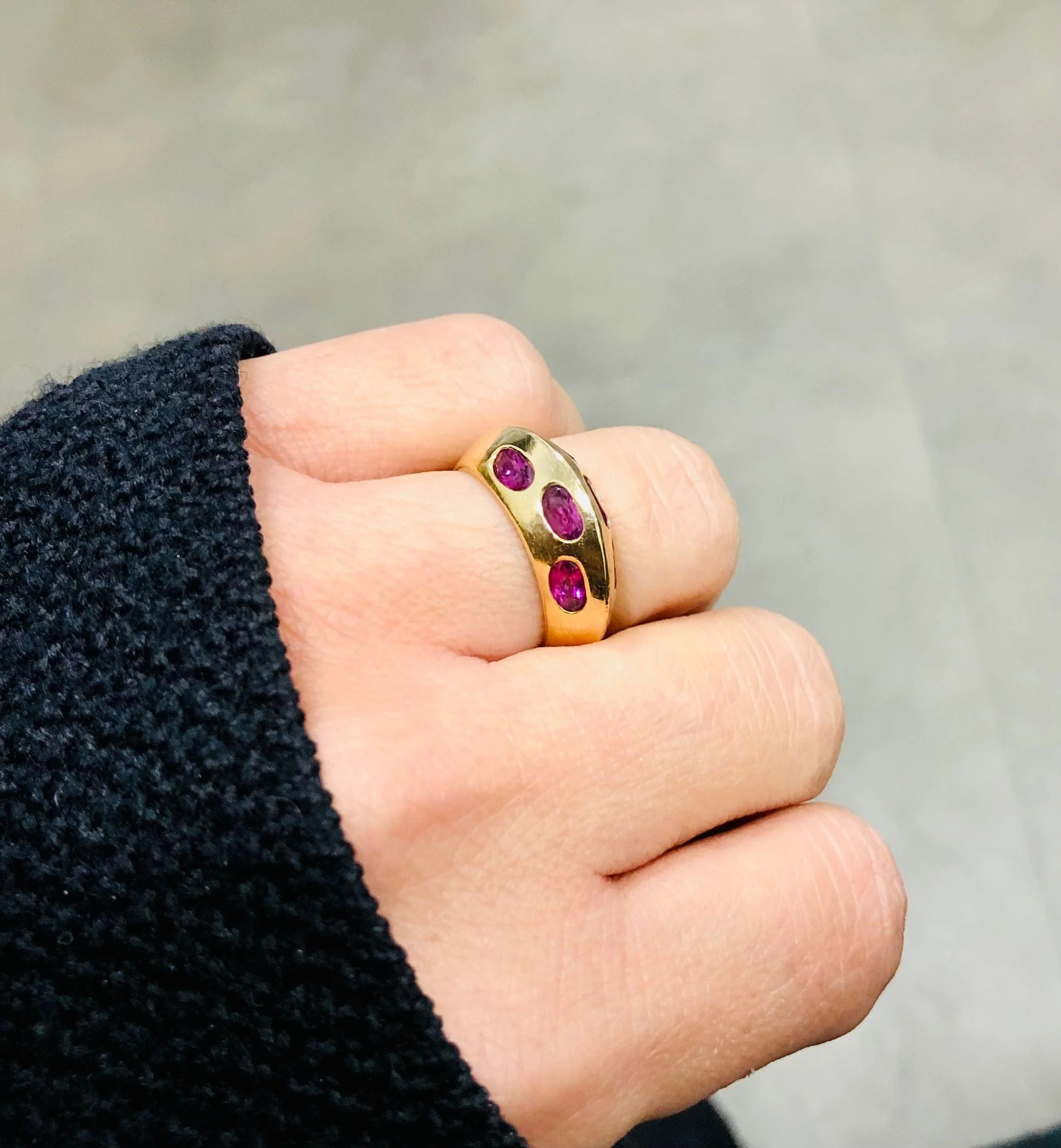 Yellow gold tourmaline ring - Image 3