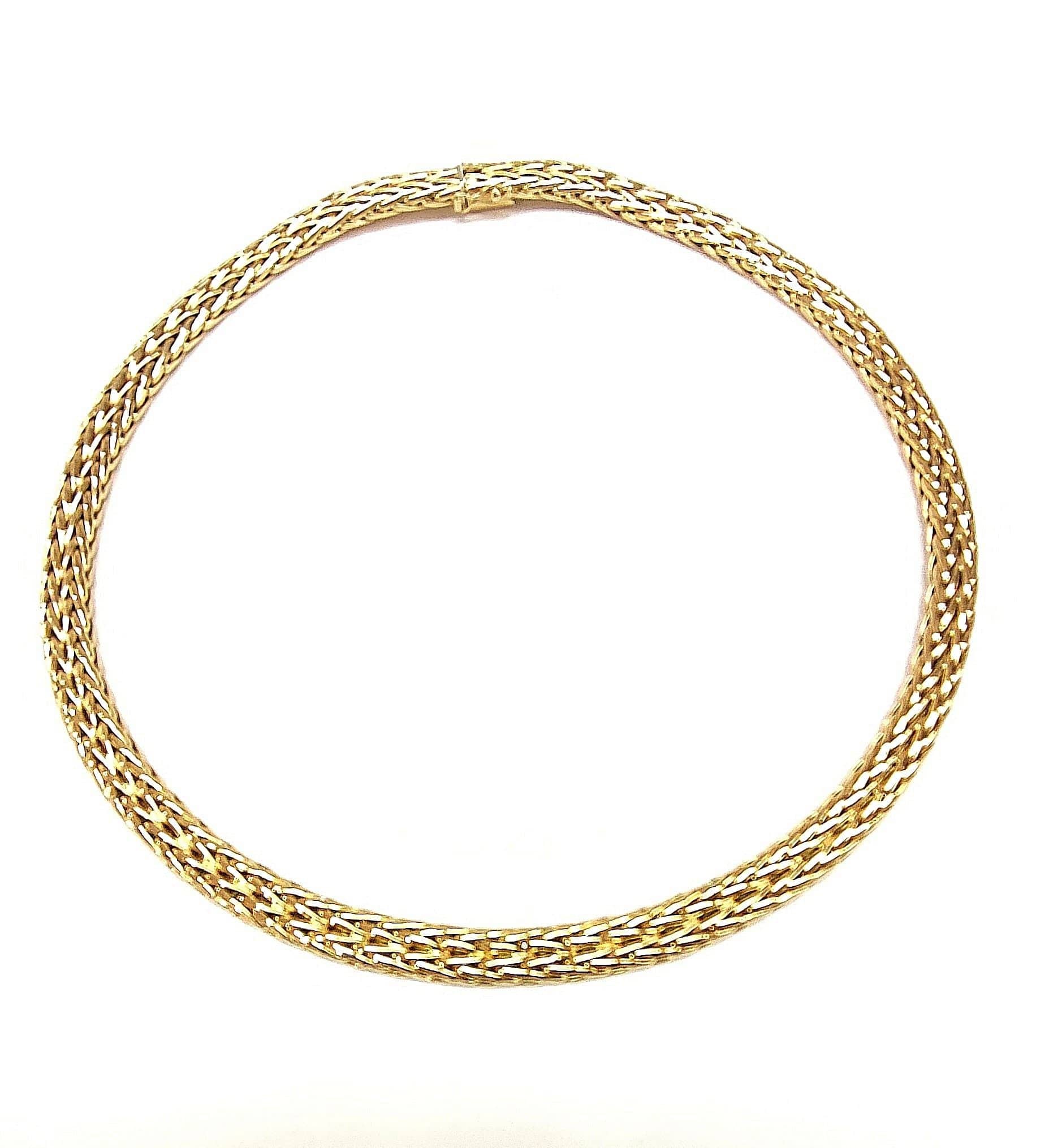 18K yellow gold necklace