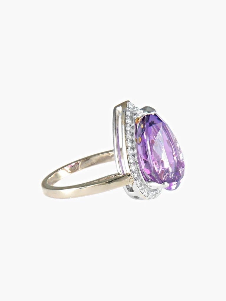 Amethyst and Diamond Ring - Image 5