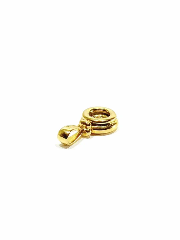 Yellow gold and diamond pendant - Image 13