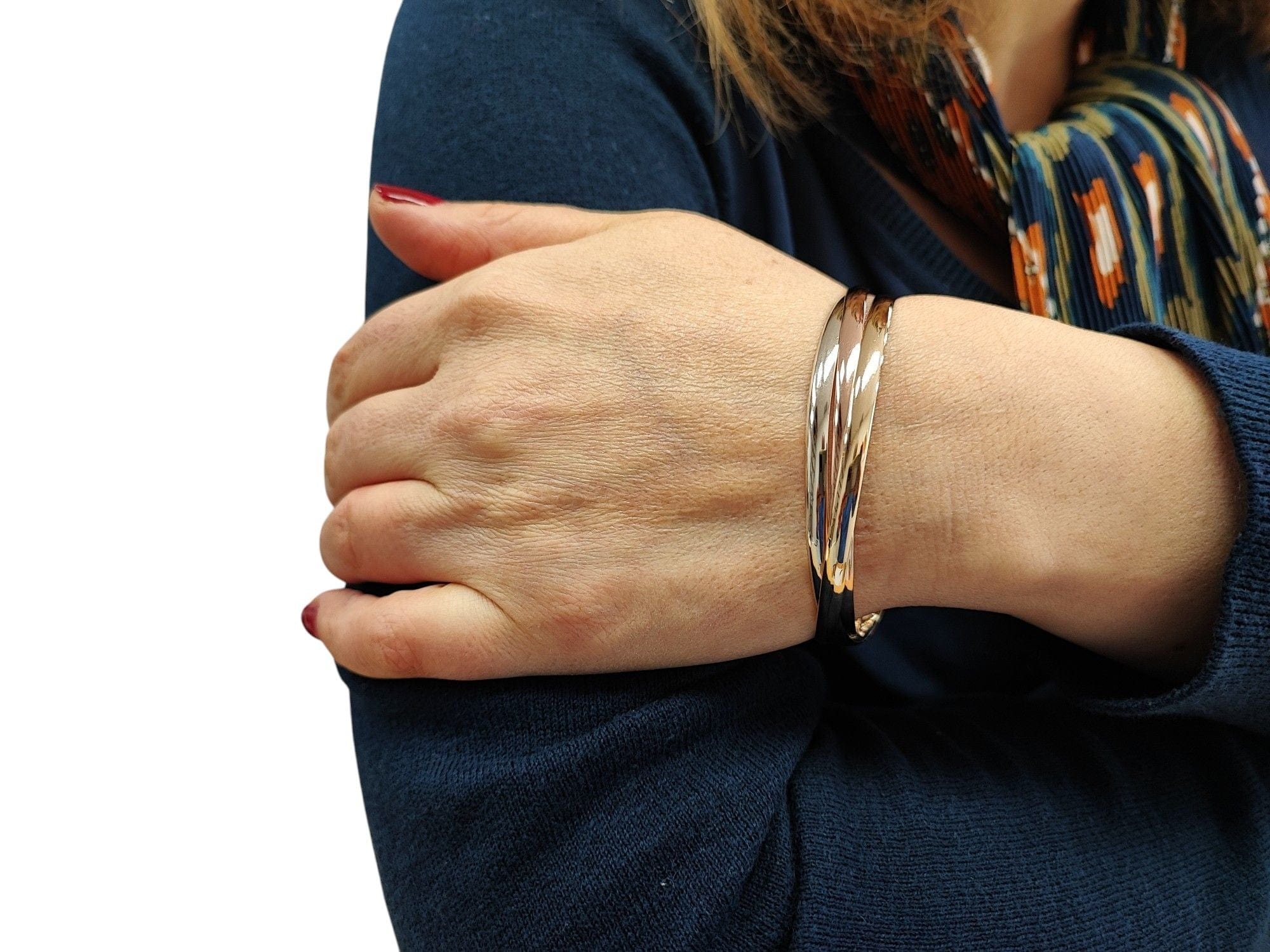 3 gold bangle bracelet - Image 5