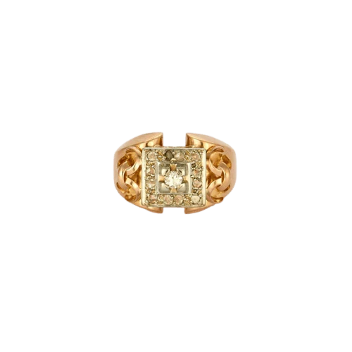 Ring Art Deco Tank diamonds