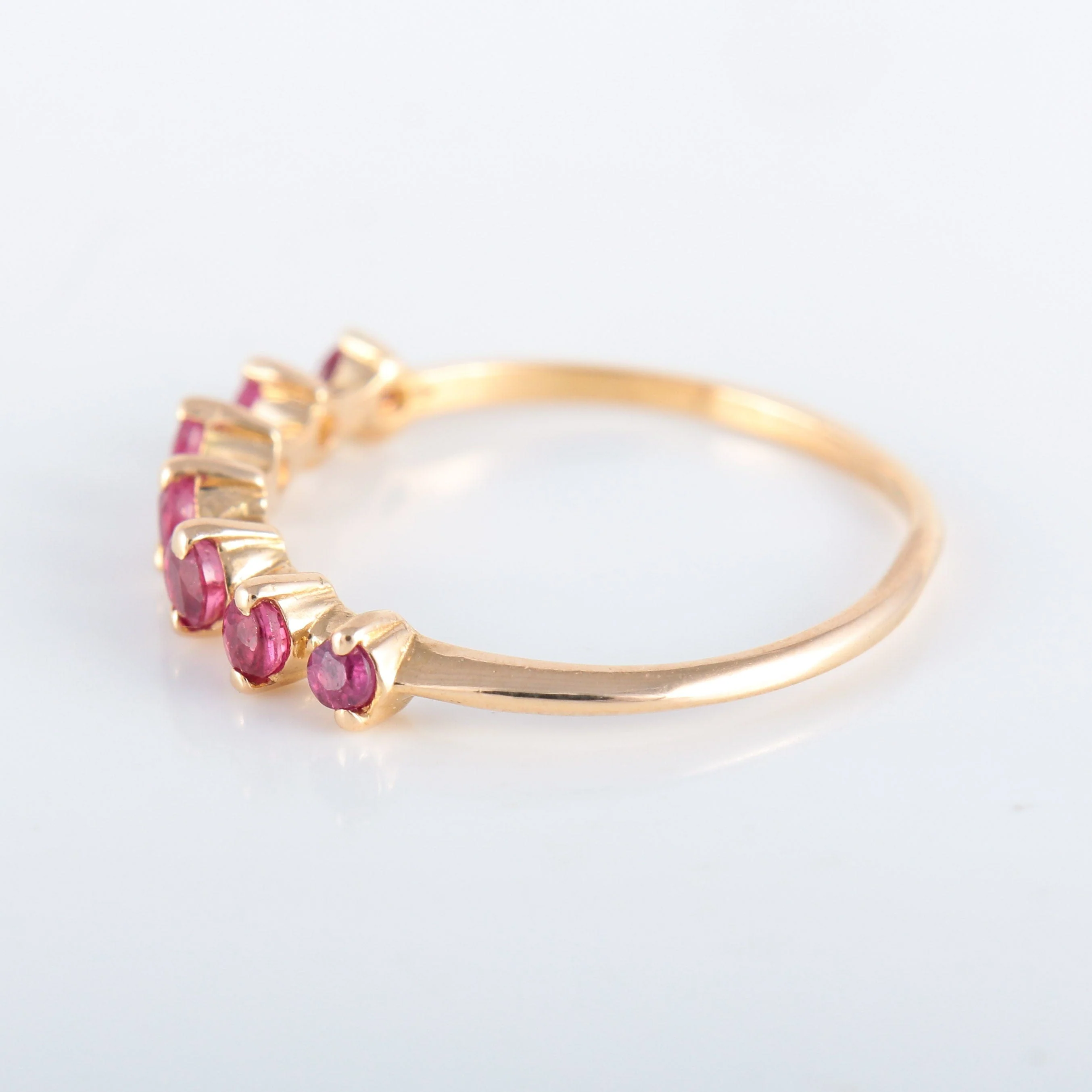 Ruby half wedding ring - Image 4