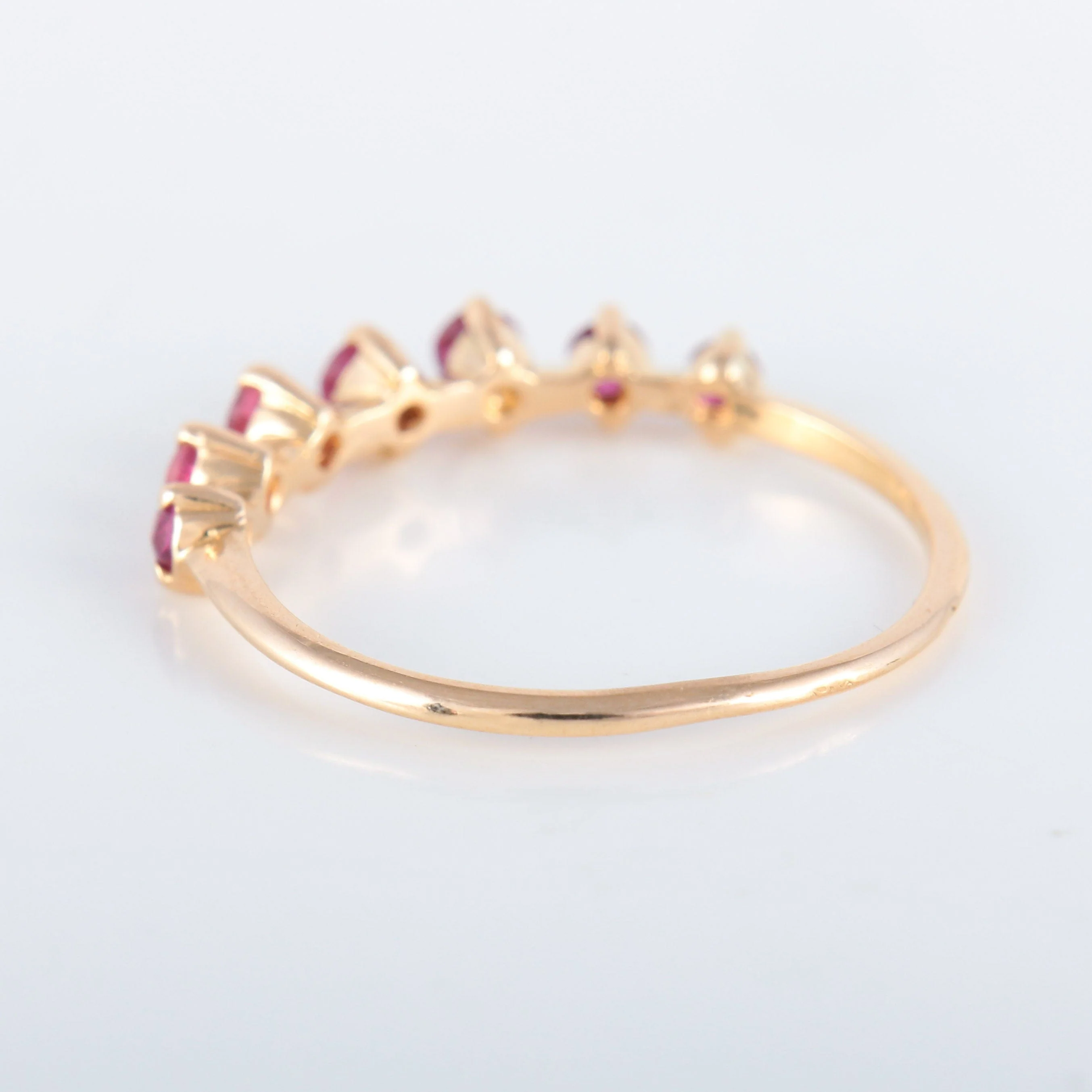 Ruby half wedding ring - Image 5