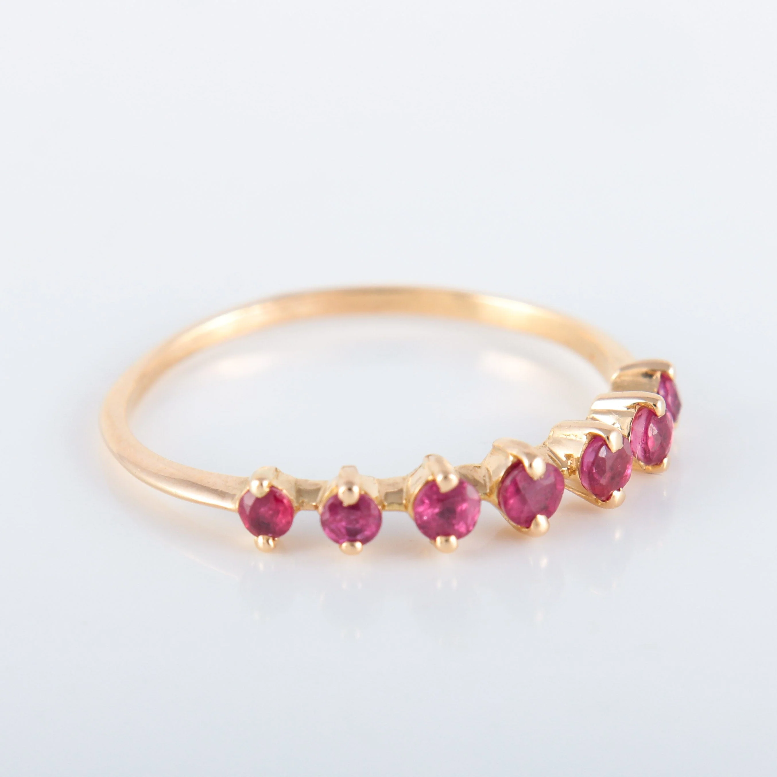 Ruby half wedding ring - Image 9