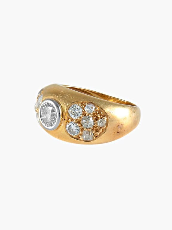 YELLOW GOLD AND DIAMOND RING - Image 2