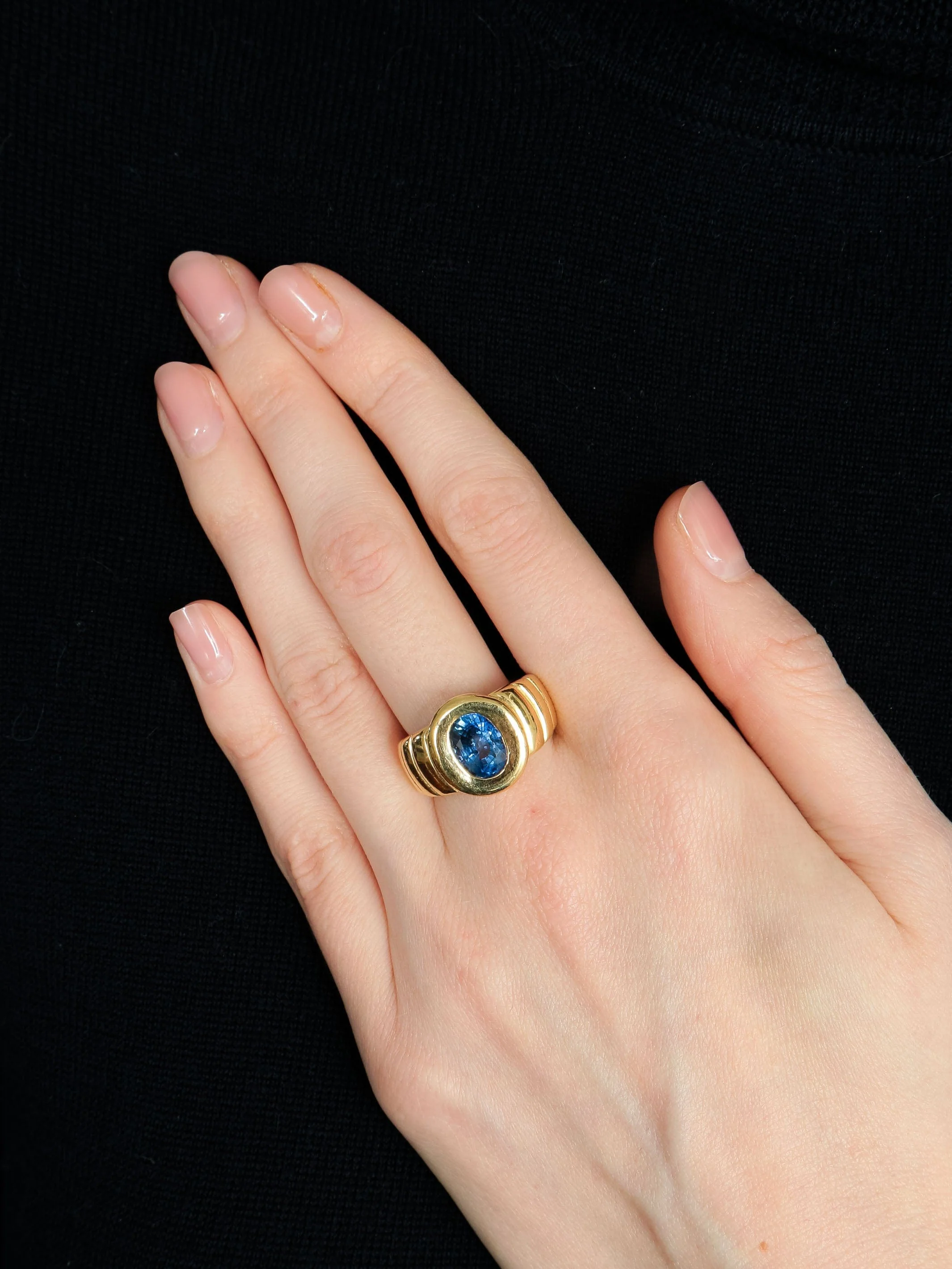 Sapphire Bangle Ring - Image 2