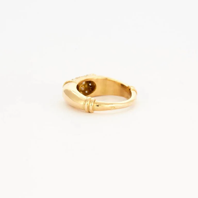 Yellow gold diamond ring - Image 4