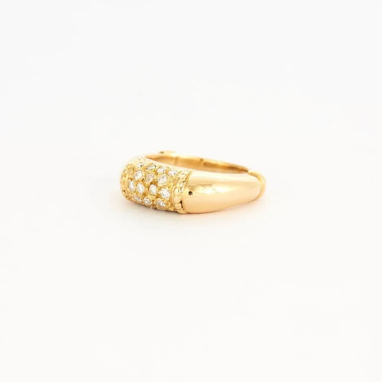 Yellow gold diamond ring - Image 5