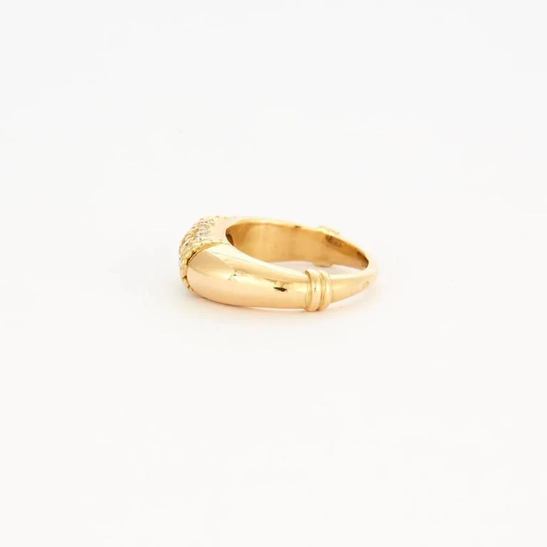 Yellow gold diamond ring - Image 6