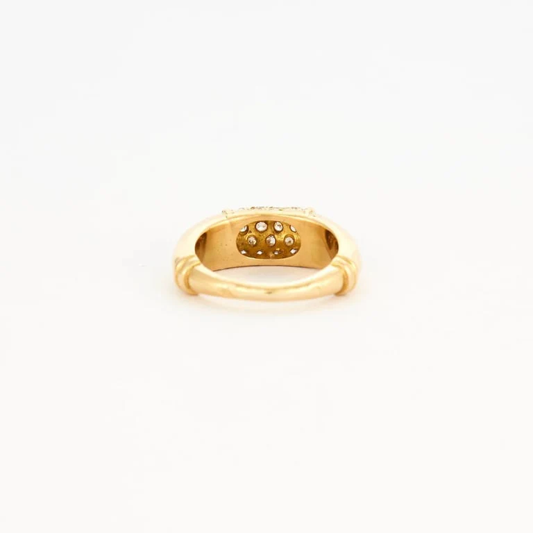 Yellow gold diamond ring - Image 7