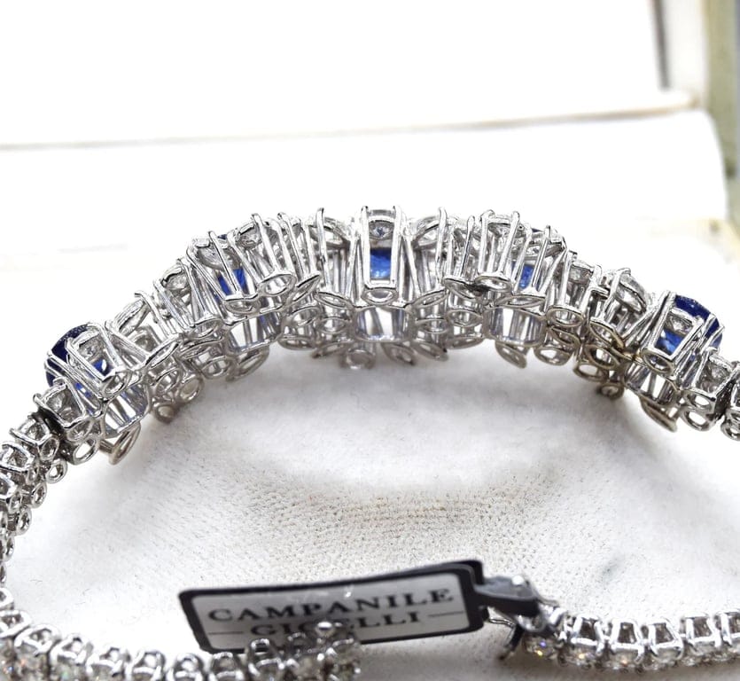 Gold zaffiri diamond bracelet - Image 10
