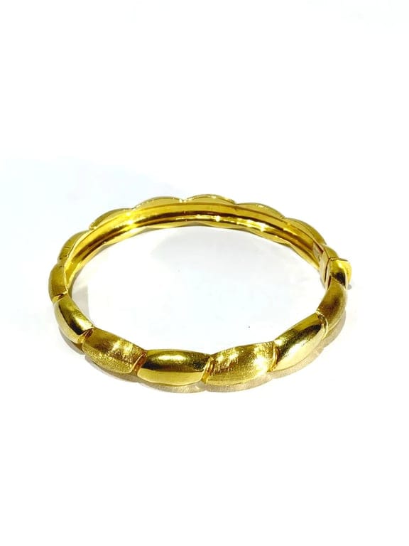 Yellow Gold Bangle Bracelet - Image 5