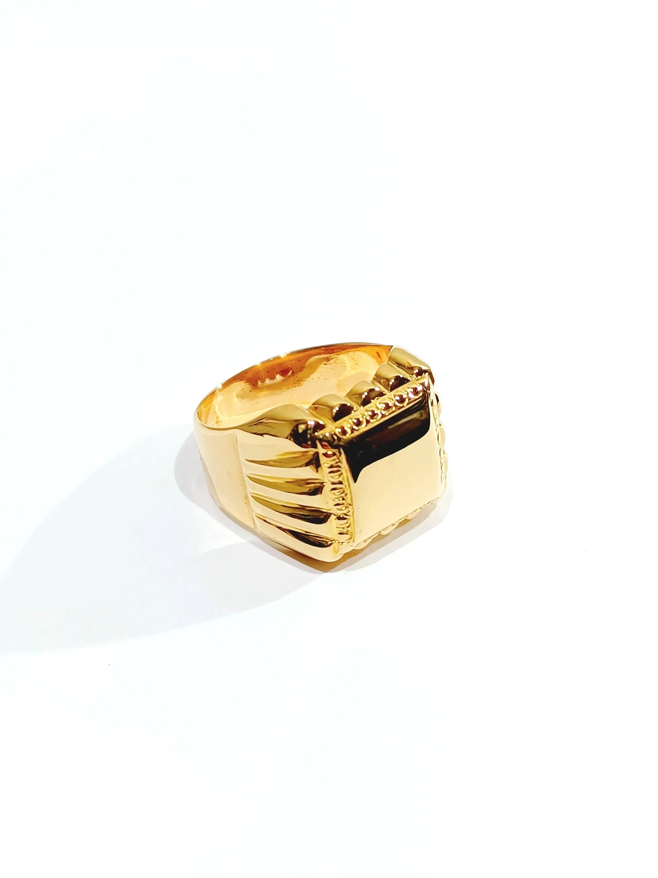 Rose Gold Signet Ring - Image 11