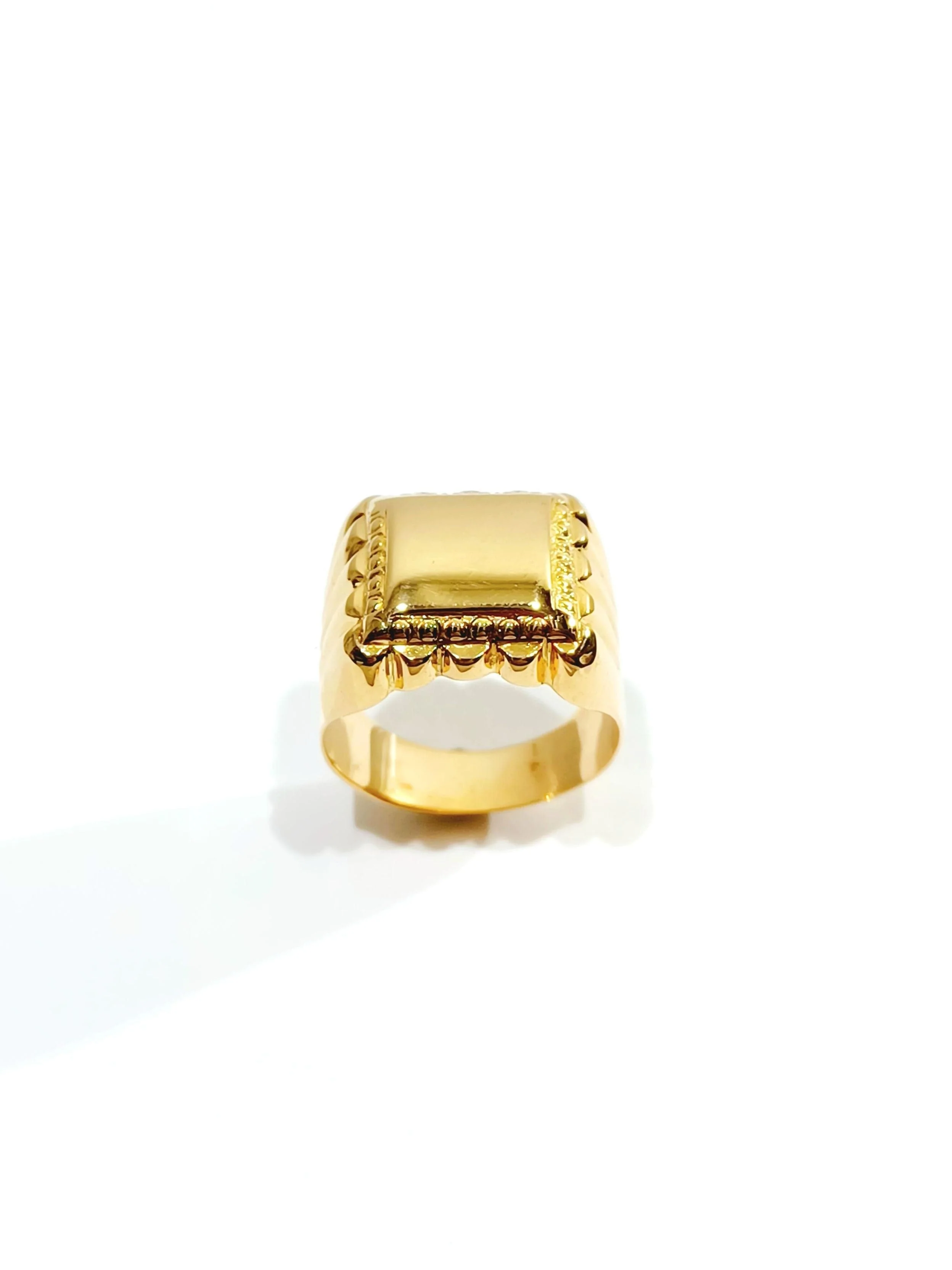Rose Gold Signet Ring - Image 5
