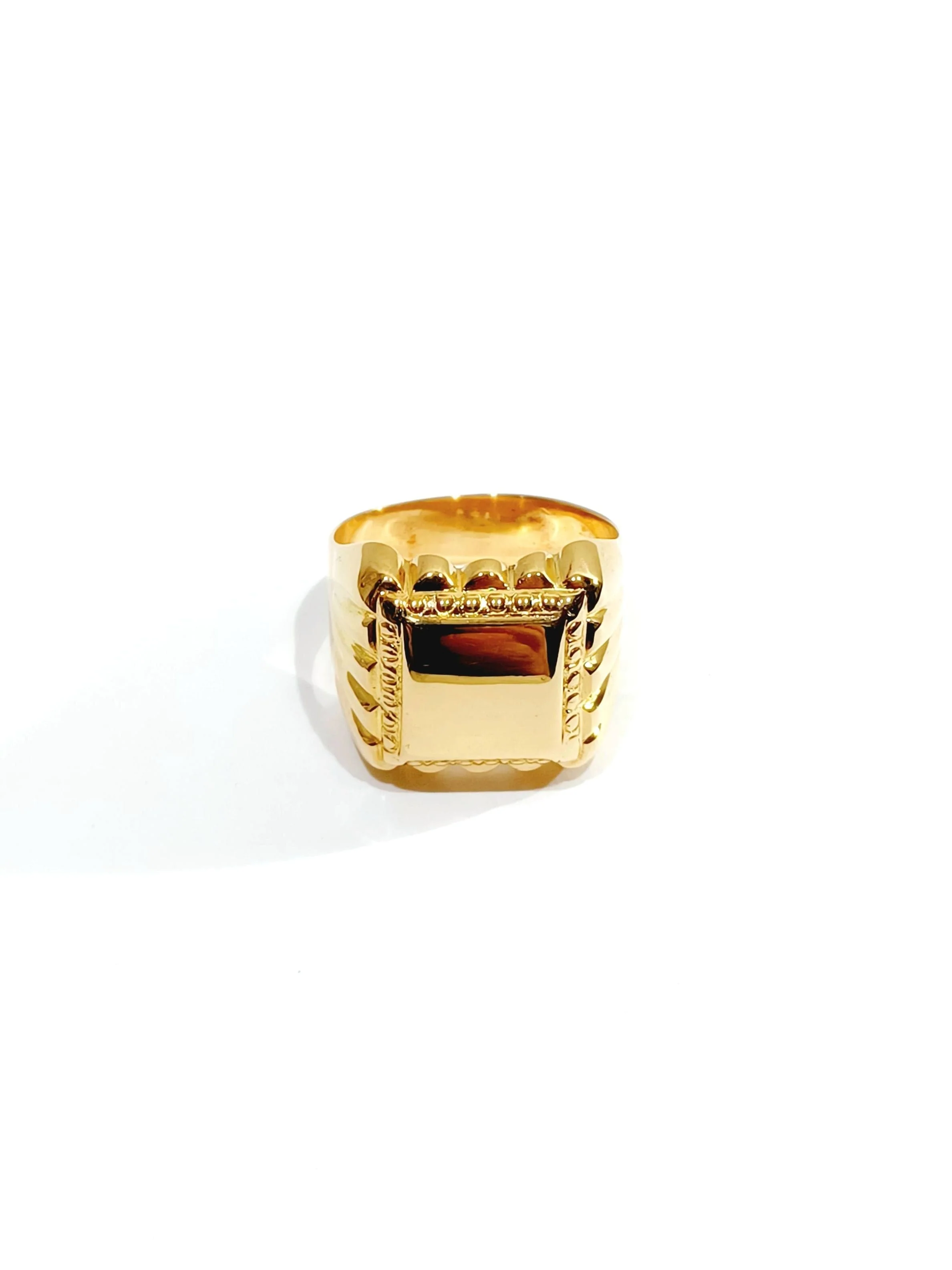 Rose Gold Signet Ring - Image 9