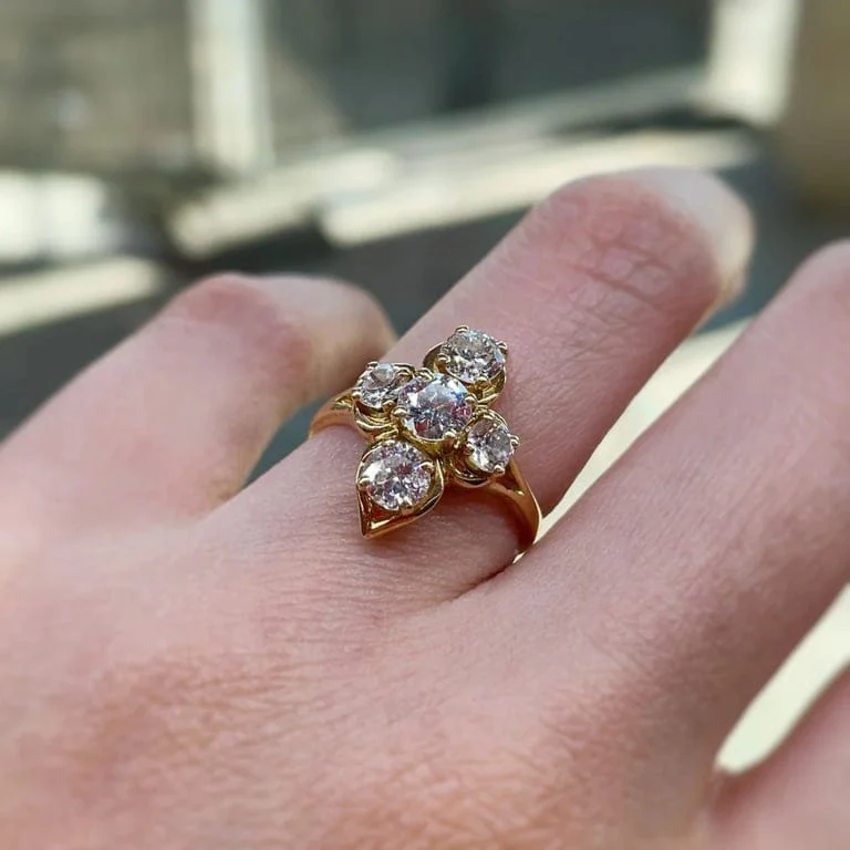 Ring - Yellow gold & Diamonds - Image 4