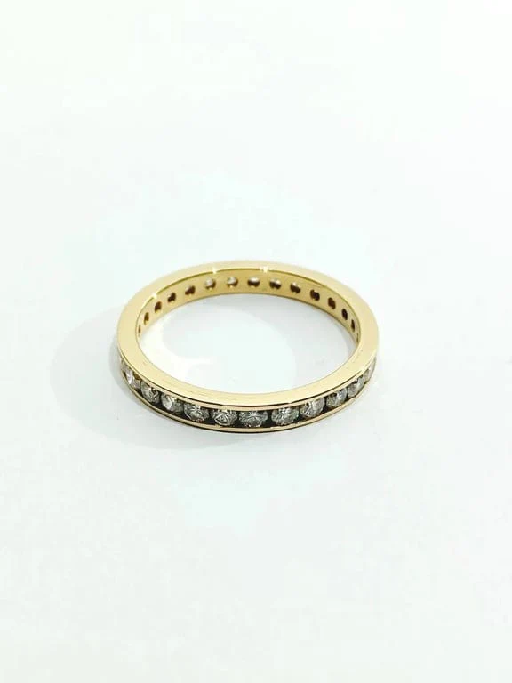 Wedding Ring Gold Diamonds - Image 6