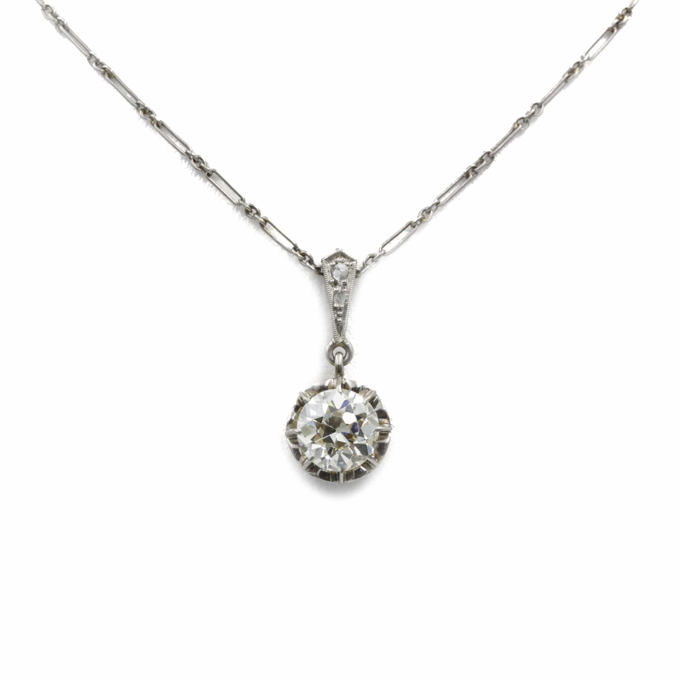 Necklace platinum & Diamonds