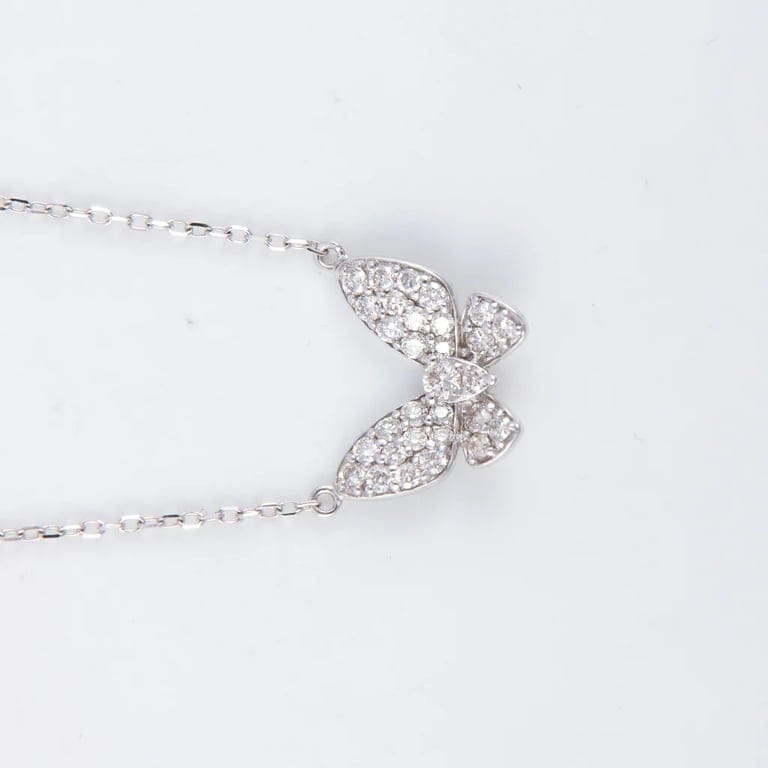 Butterfly diamond necklace - Image 5