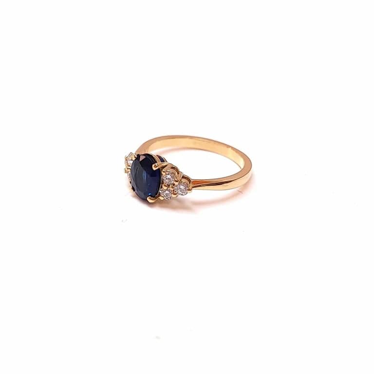 Sapphire and diamond ring - Image 3