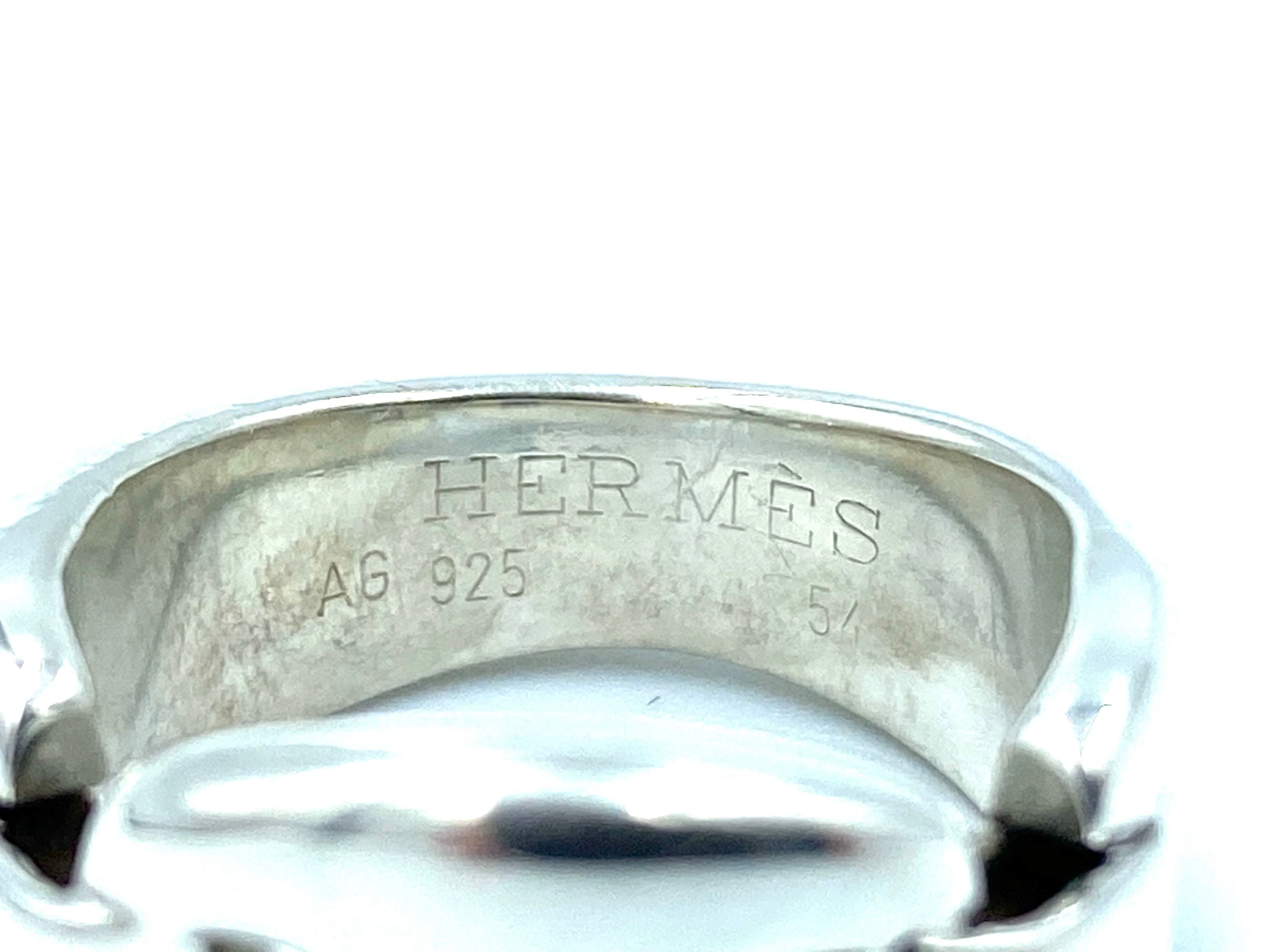 Hermès ring silver - Image 9