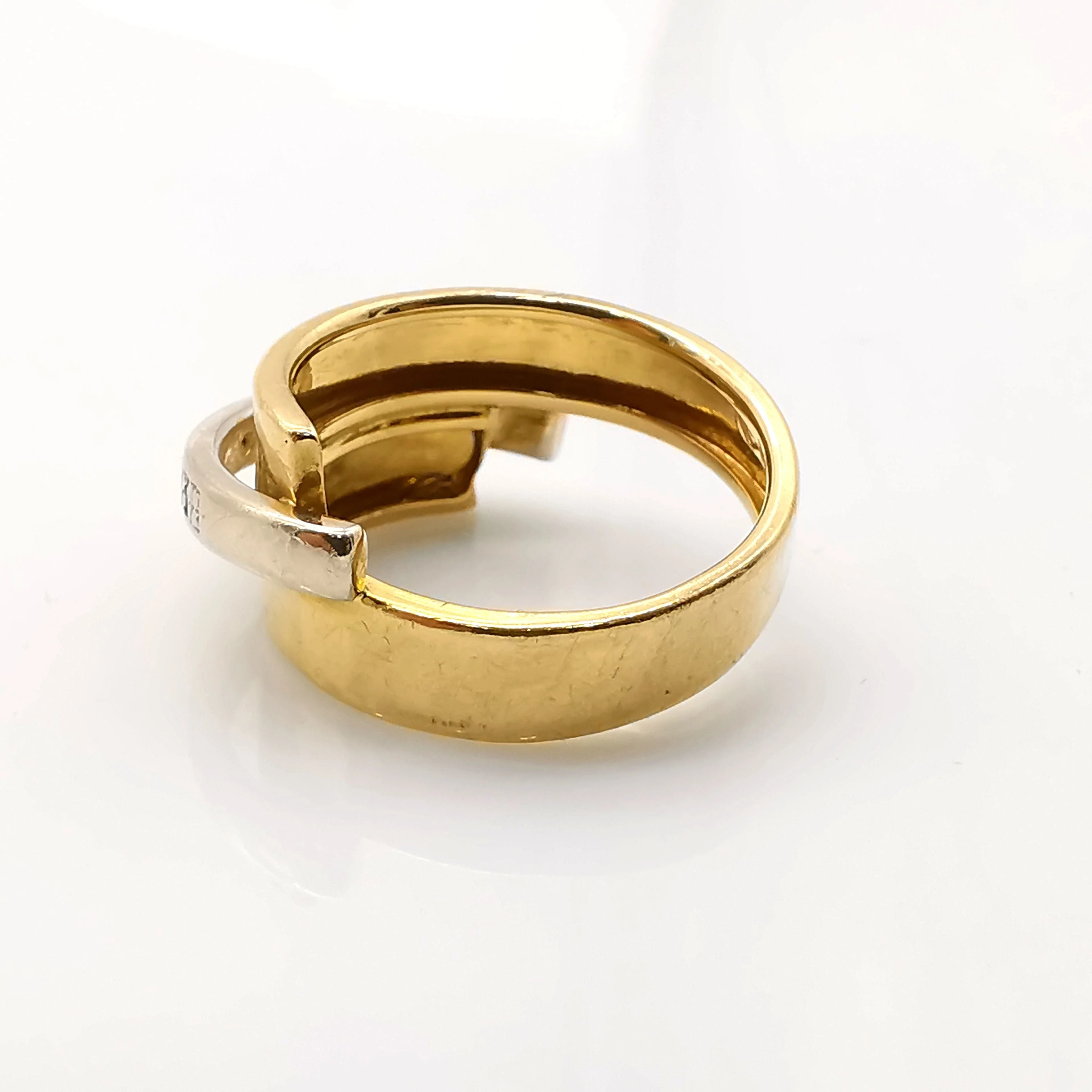 Yellow gold diamond ring - Image 6