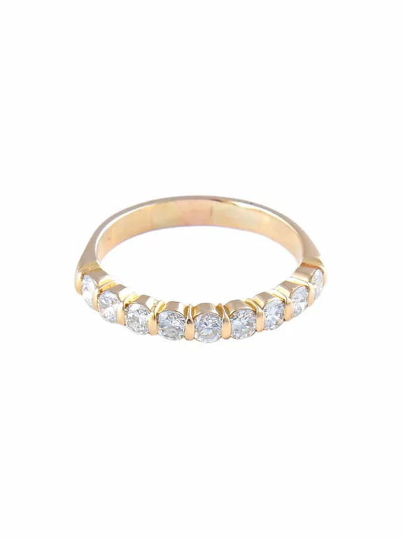 Diamonds half wedding ring