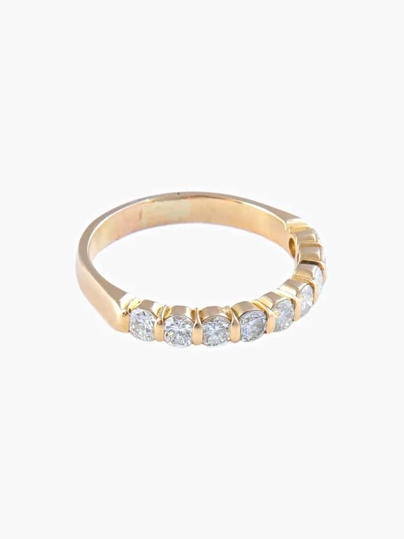 Diamonds half wedding ring - Image 4