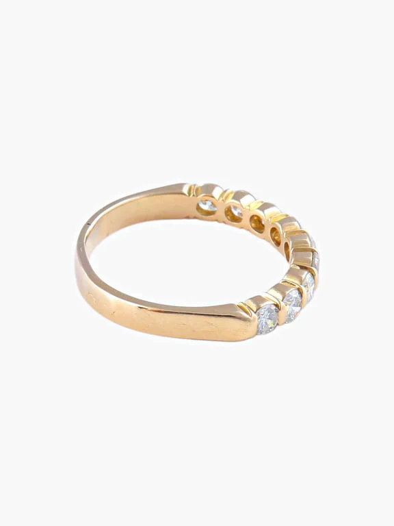 Diamonds half wedding ring - Image 5