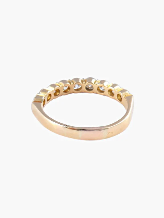 Diamonds half wedding ring - Image 6