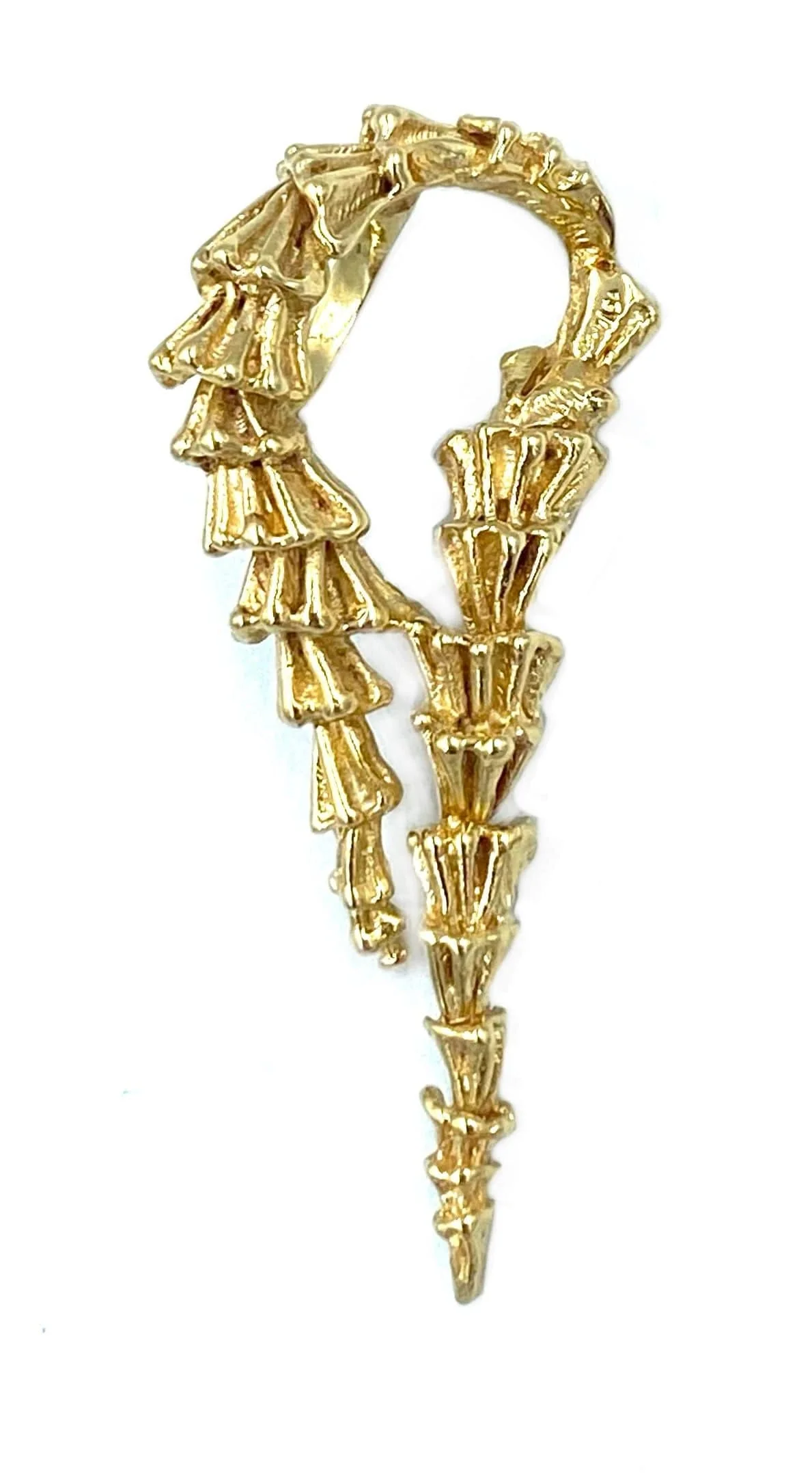 GILBERT ALBERT. Yellow gold pendant