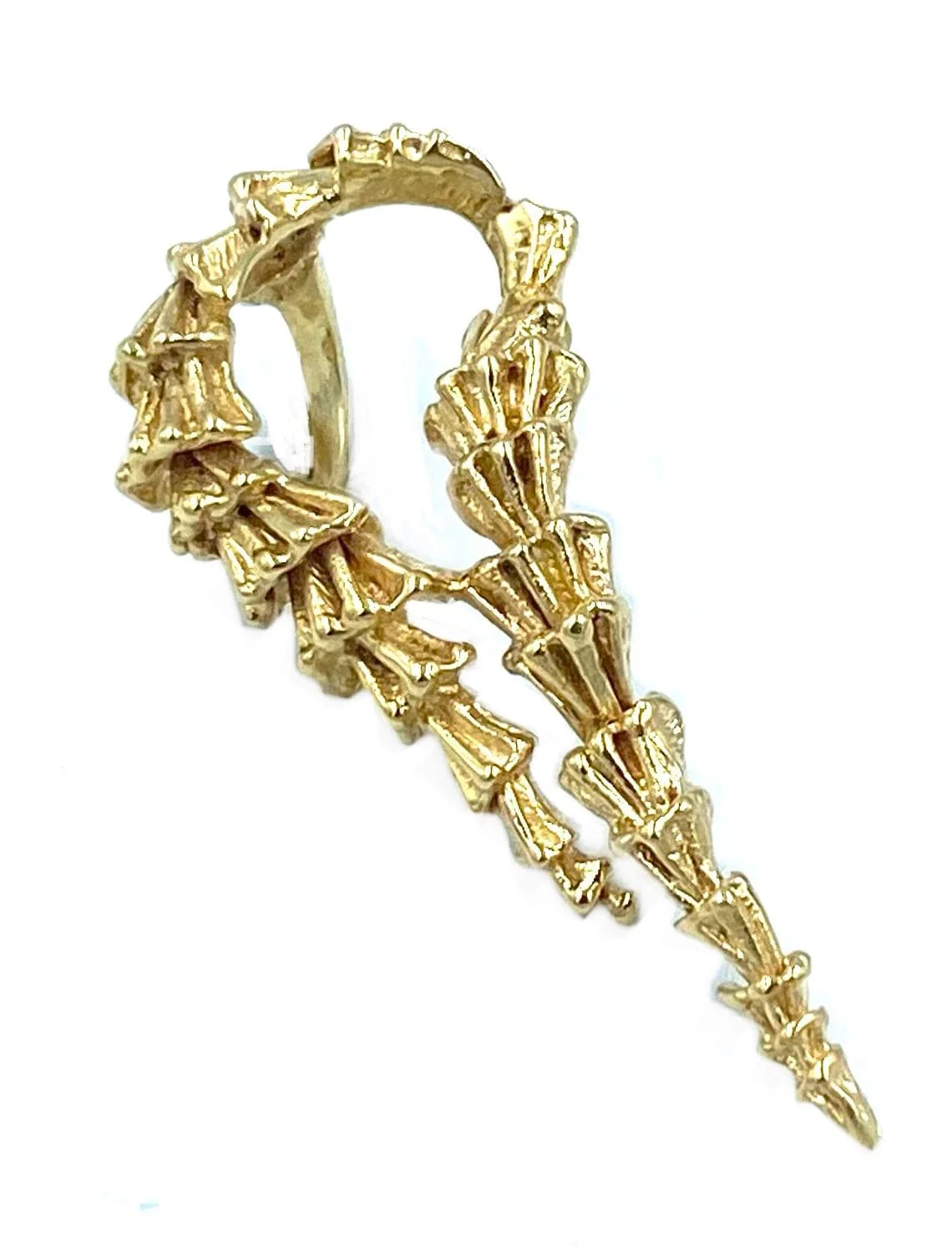 GILBERT ALBERT. Yellow gold pendant - Image 2