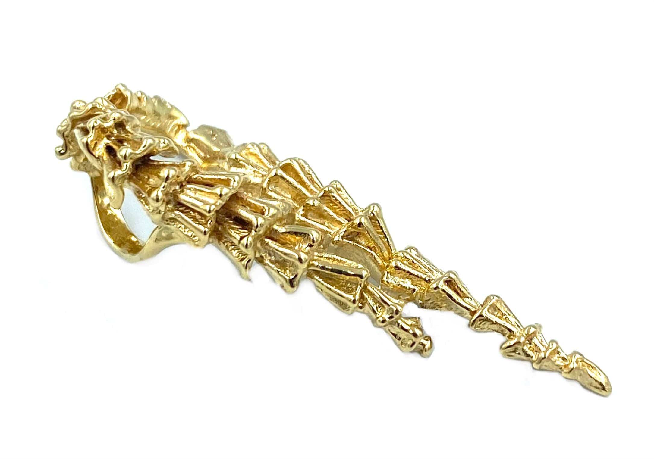 GILBERT ALBERT. Yellow gold pendant - Image 3