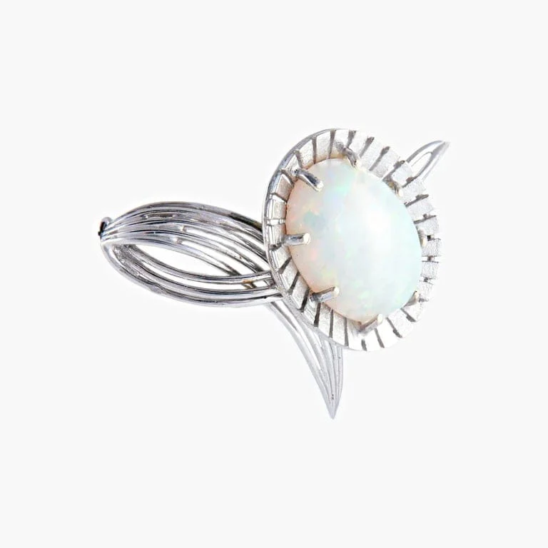 Opal Flower Brooch - Image 6