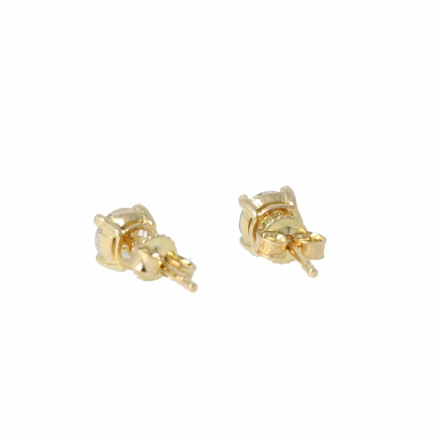 Gold and diamond earrings - Image 4