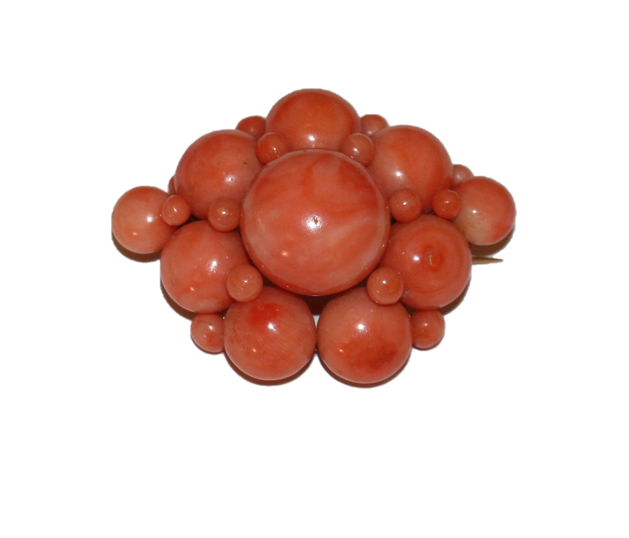 Napoleon III coral brooch