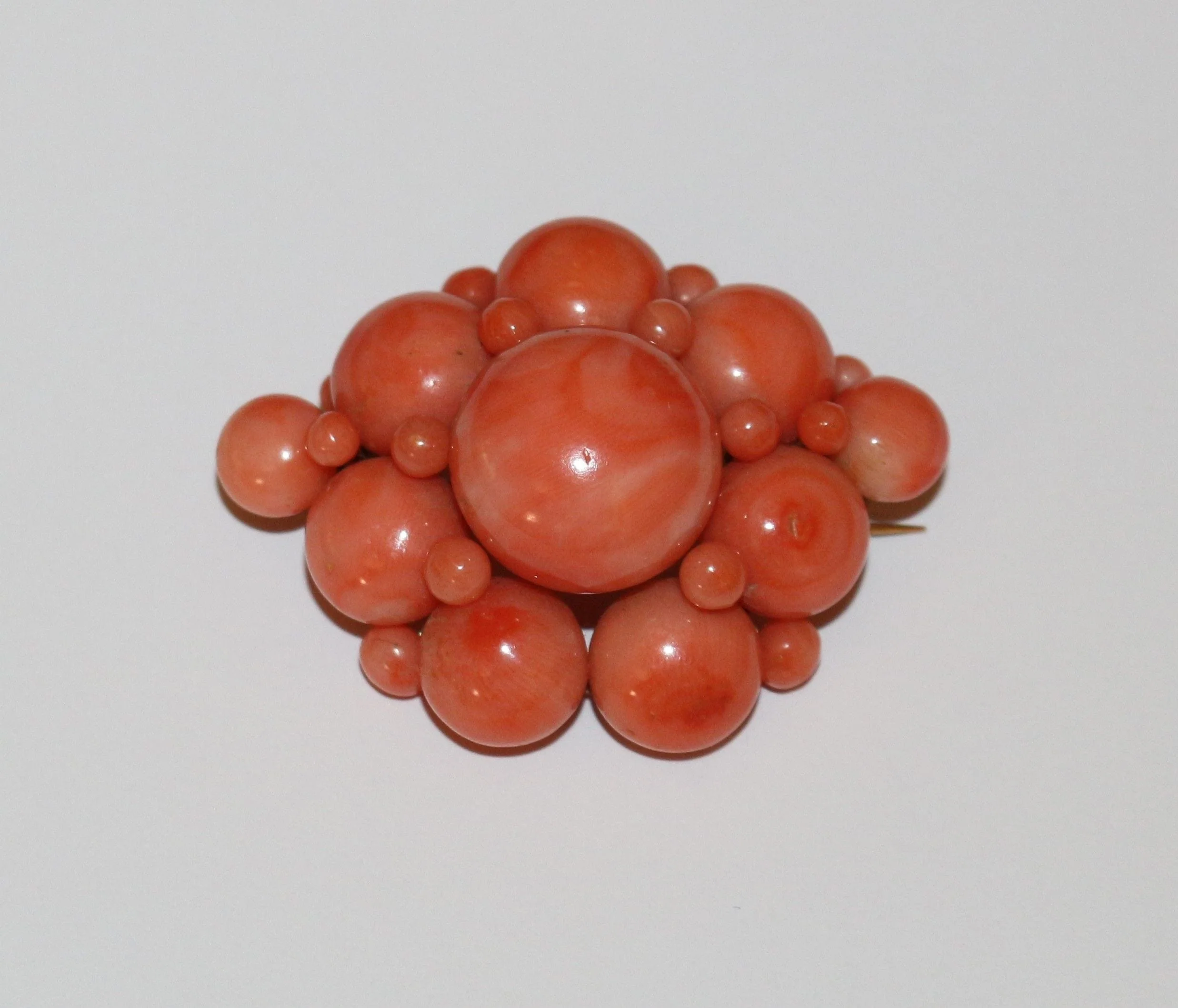 Napoleon III coral brooch - Image 7