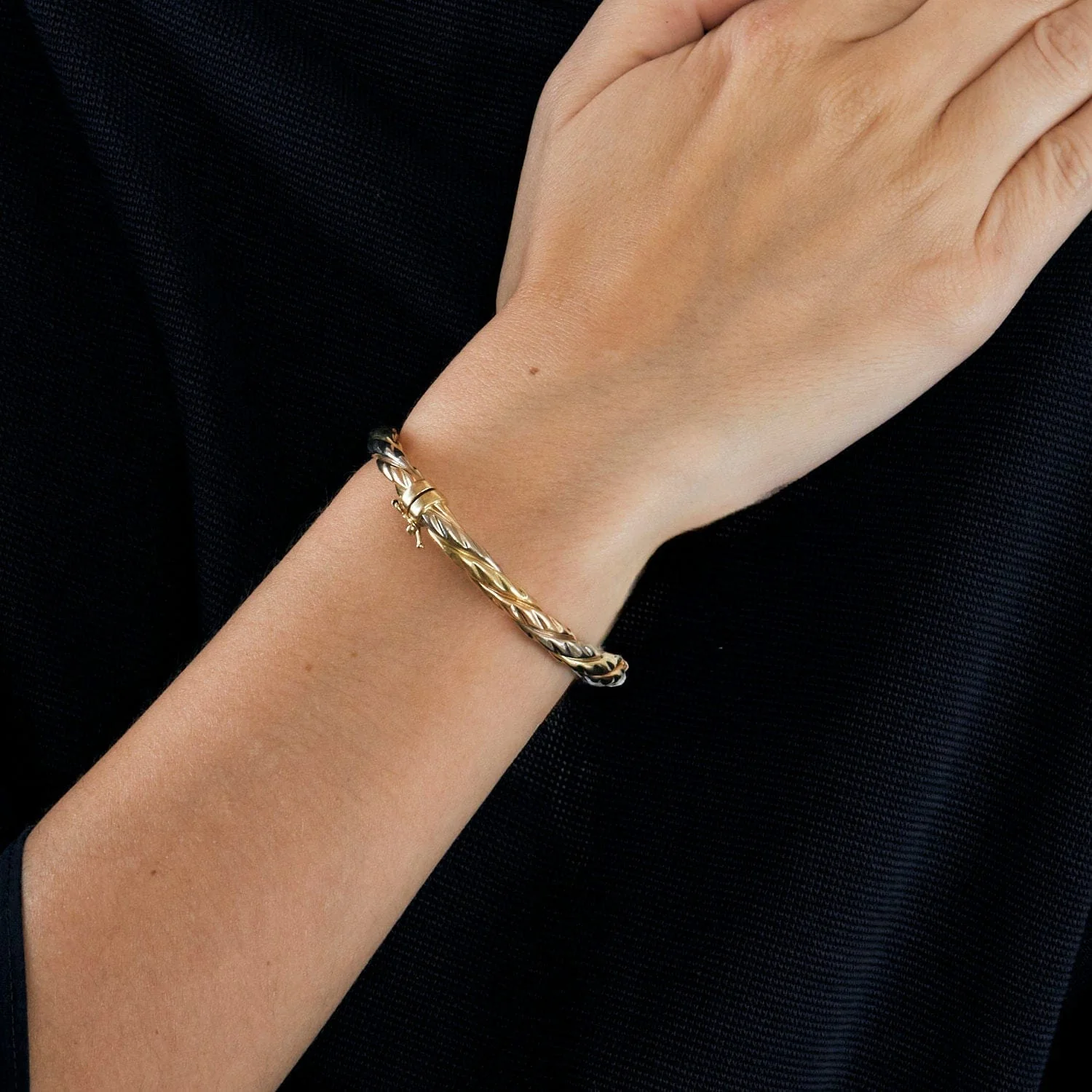 3 gold twisted bracelet - Image 2