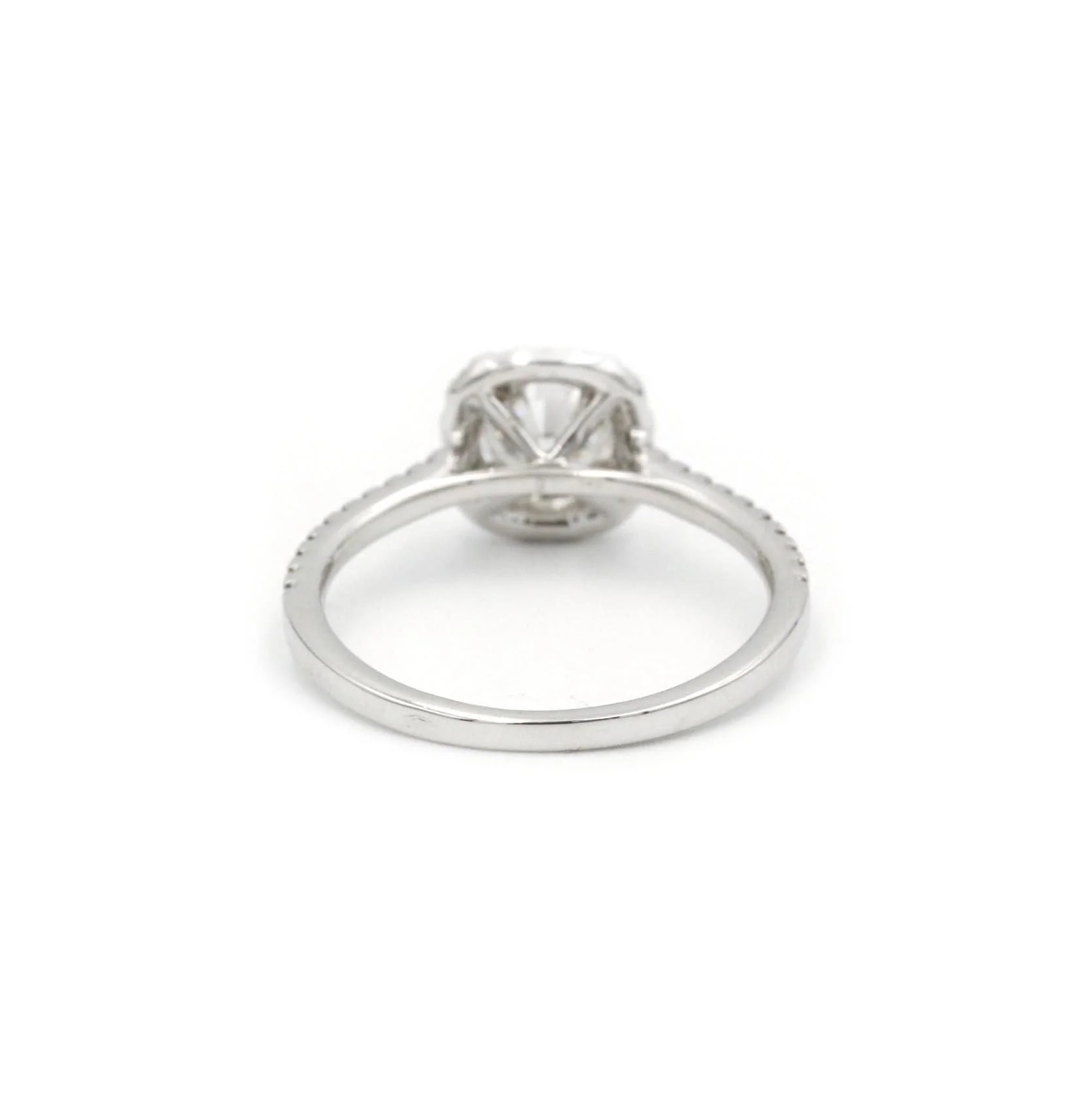 Solitaire in white gold, diamonds - Image 3