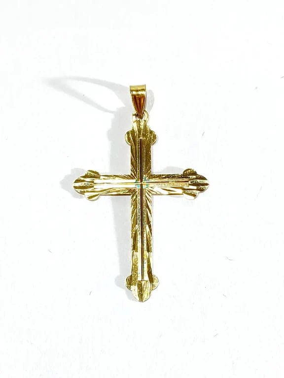 Rose gold cross pendant