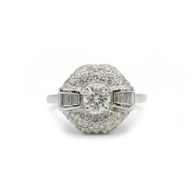 Ring - White gold and diamonds