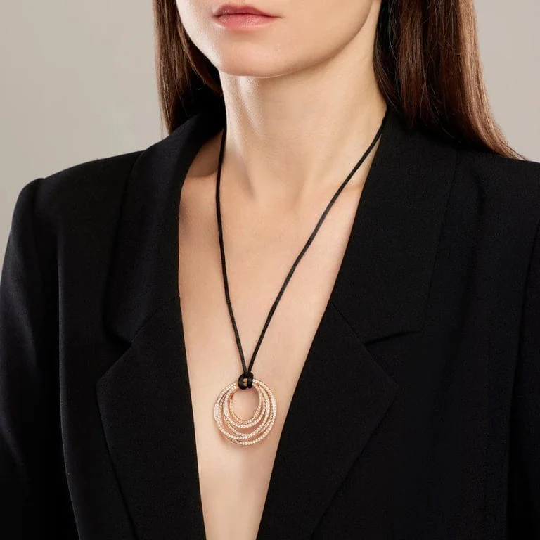 DE GRISOGONO - Necklace Allegra Pink Gold Diamonds  - Image 2