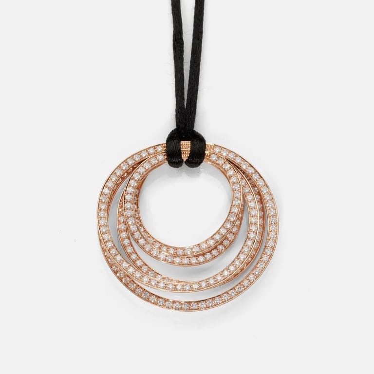 DE GRISOGONO - Necklace Allegra Pink Gold Diamonds  - Image 3