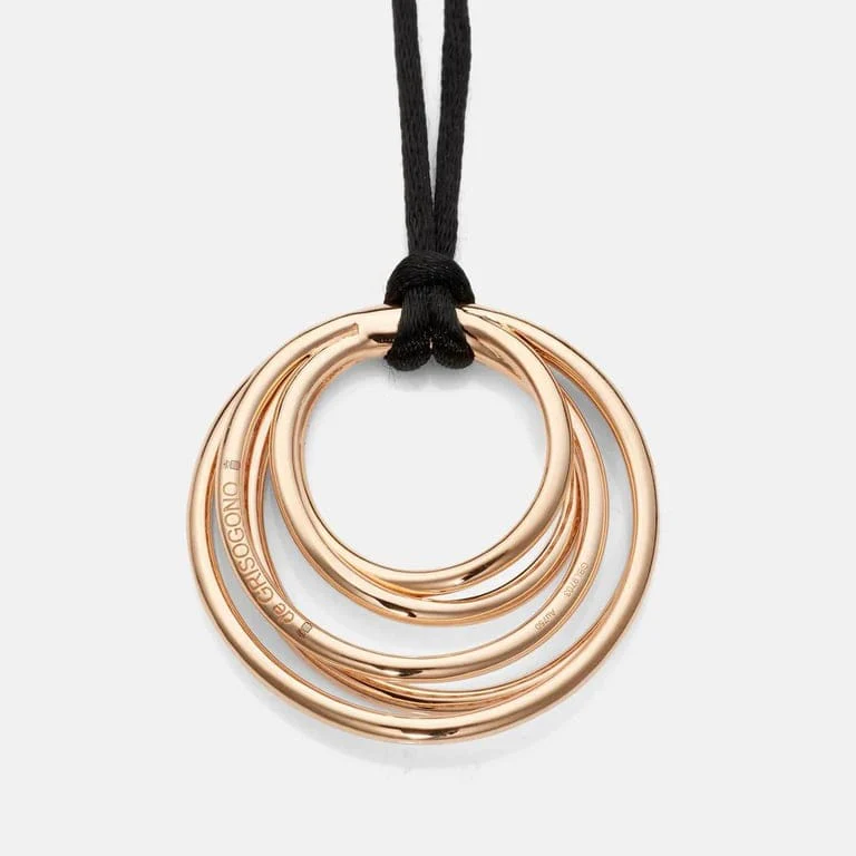 DE GRISOGONO - Necklace Allegra Pink Gold Diamonds  - Image 4