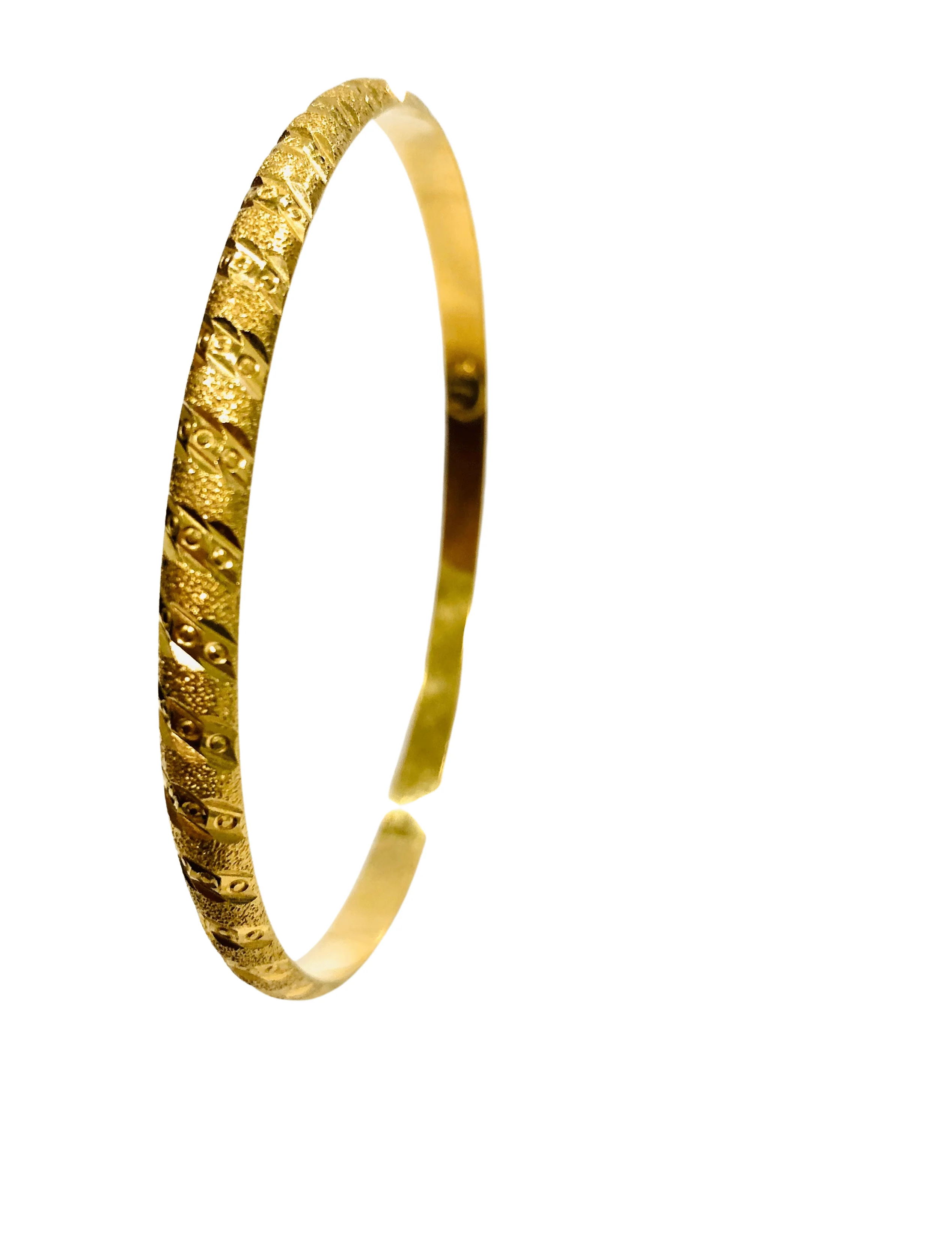 Chiseled bangle bracelet