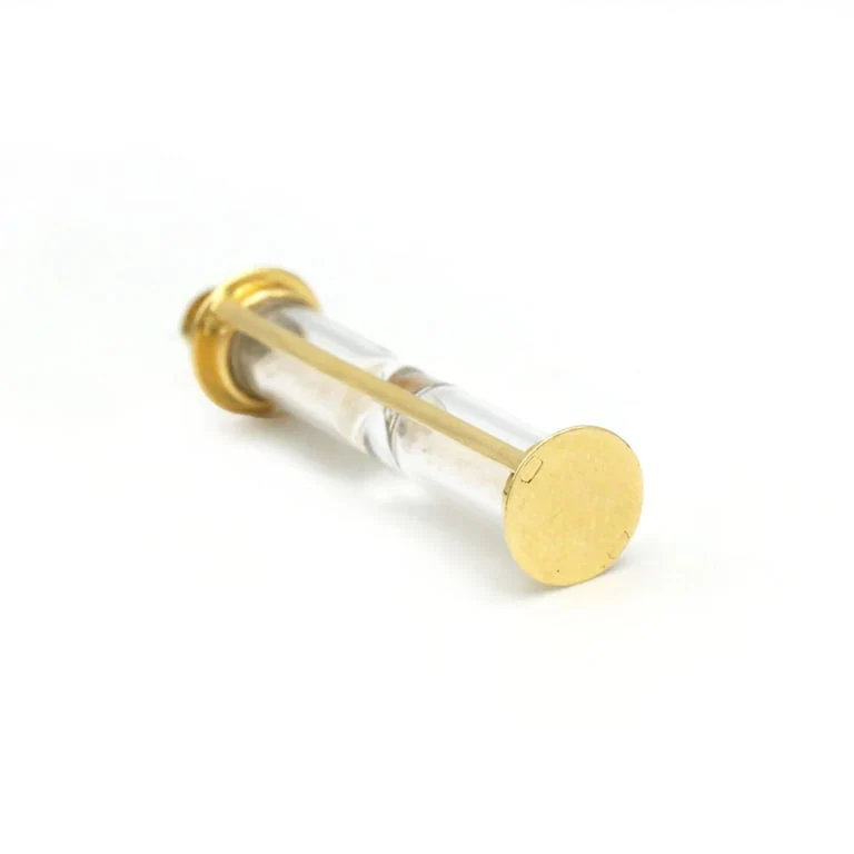 Hourglass Pendant - Gold, Glass, Sand - Image 3